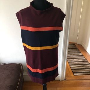 Loft shoulder sleeved striped sweater!